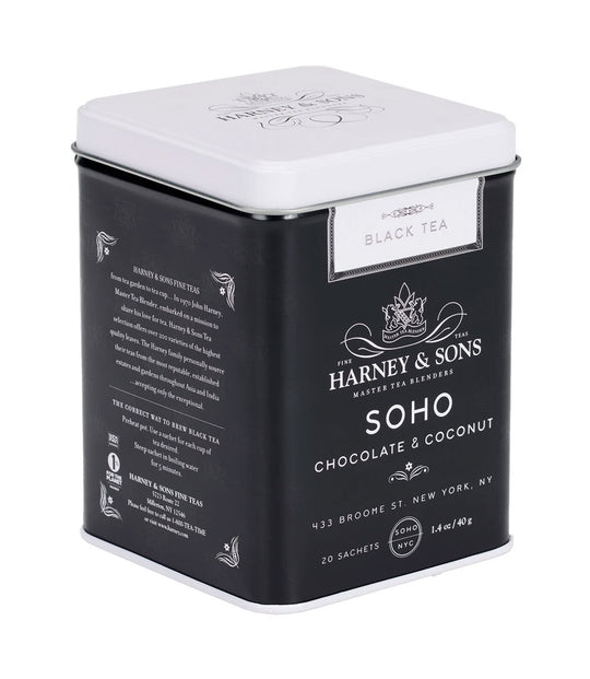 Black Tea | Harney and Sons | SoHo Chocolate & Coconut 20Ct Tin