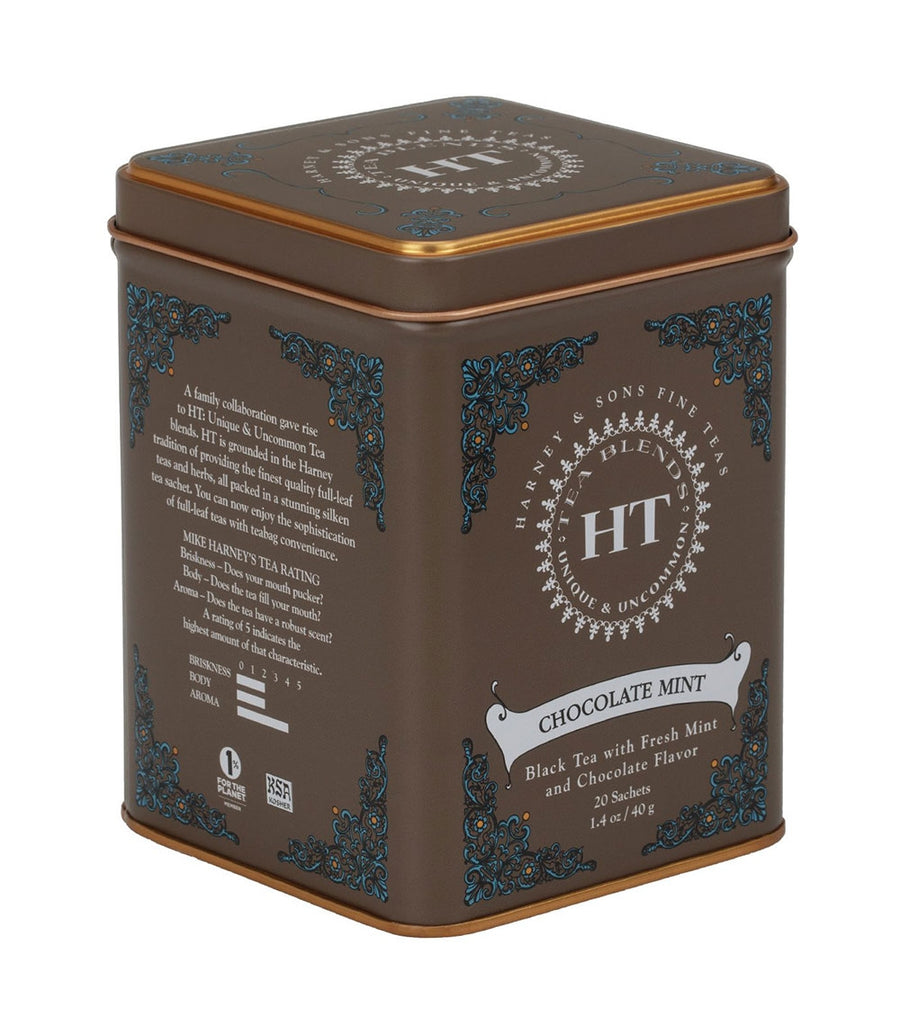 Black Tea | Harney and Sons | Chocolate Mint 20 Ct Tin- HT