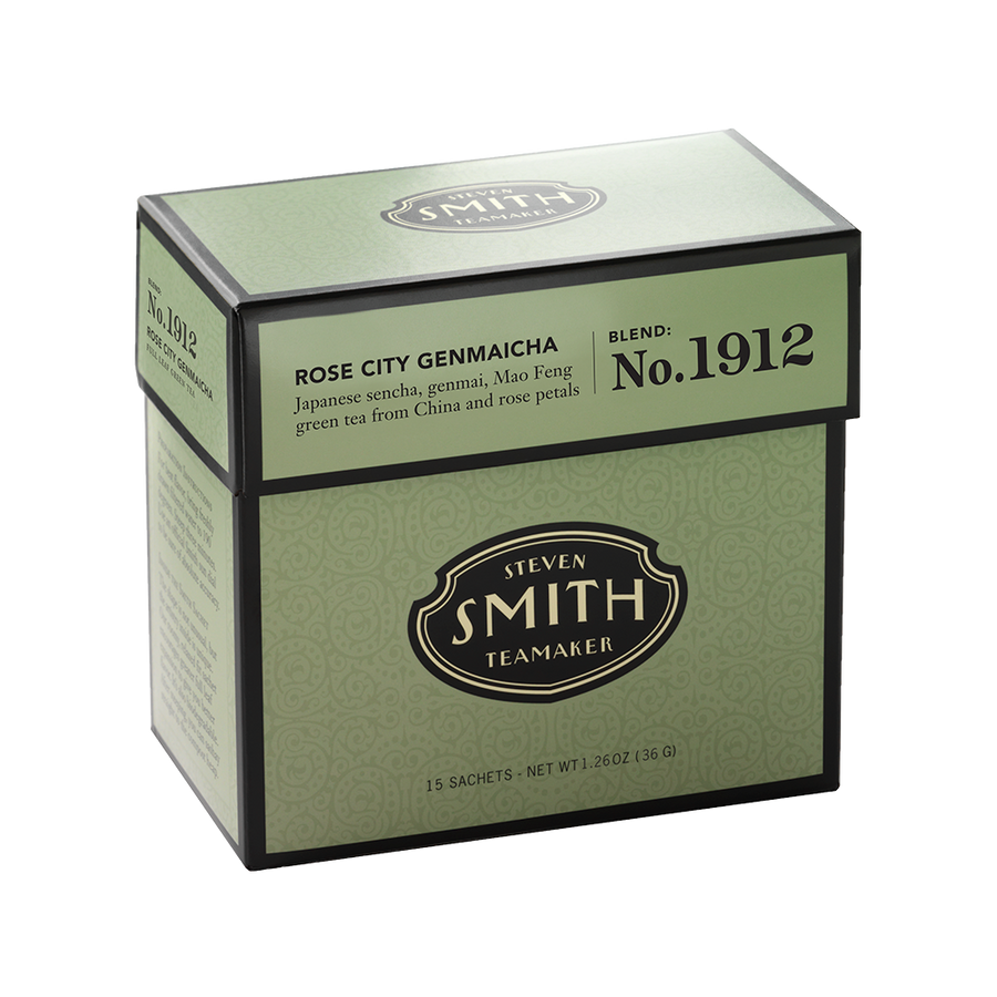 Green Tea | Steven Smith Teamaker | Rose City Genmaicha - Carton of 15 Tea Bags