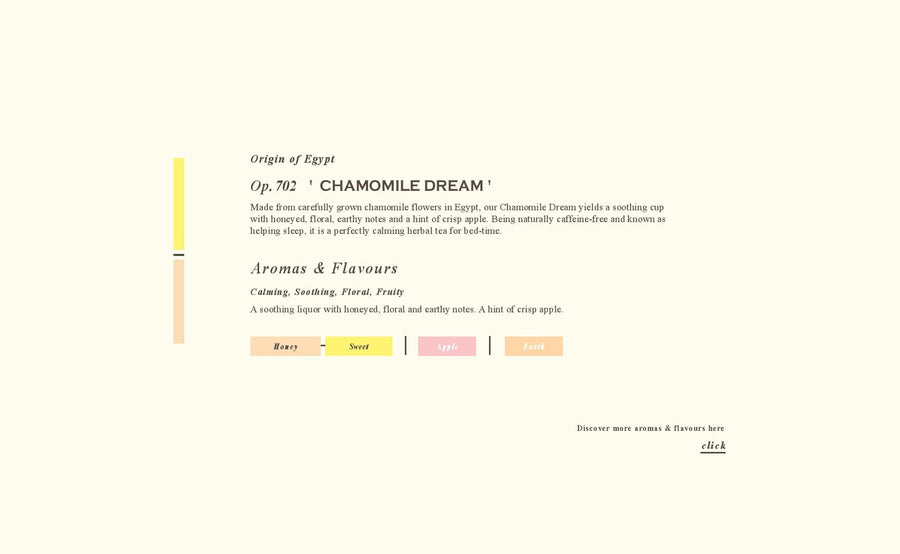 Herbal | Tea Repertoire | Chamomile 15 Dream Tea Bags