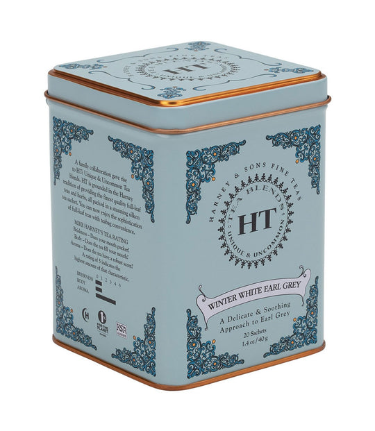 White Tea | Harney and Sons | Winter White Earl Grey 20 Ct Tin